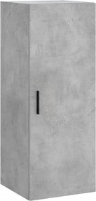 vidaXL Ντουλάπι Γκρι Σκυροδέματος 34,5x34x180 εκ. Επεξεργασμένο Ξύλο