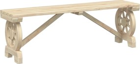 vidaXL Παγκάκια Κήπου 2 τεμ. από Μασίφ Ξύλο Ελάτης