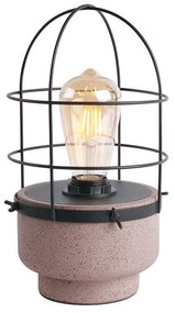 Επιτραπέζιο Φωτιστικό MK331T16RB 1ΧΕ27 D16XH29 Red-Black Aca Decor Cement, Metal
