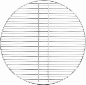 vidaXL Σχάρα μπάρμπεκιου Ασημί 60 x 60 cm Ανοξείδωτο ατσάλι