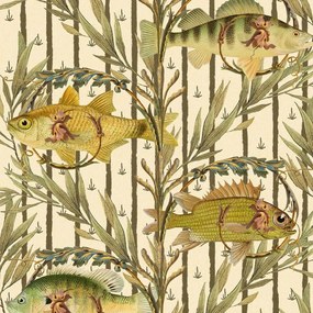 Ταπετσαρία Sweetwater Fishes WP20720 Multi MindTheGap Bamboo,Ξύλο