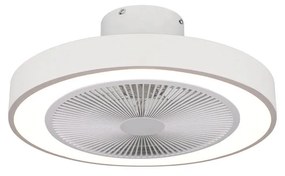 ESTIA ΑΝΕΜΙΣΤΗΡΑΣ ΟΡΟΦΗΣ HALO FLOW 50cm 15w ΜΕ CCT LED ΦΩΤΙΣΜΟ 45W & ΤΗΛΕΧΕΙΡΙΣΤΗΡΙΟ ΛΕΥΚΟΣ