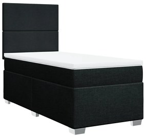 ΚΡΕΒΑΤΙ BOXSPRING ΜΕ ΣΤΡΩΜΑ ΜΑΥΡΟ 100 X 200 ΕΚ. ΥΦΑΣΜΑΤΙΝΟ 3292694