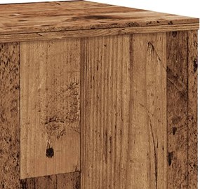 vidaXL Βάσεις Φυτών Όψη Παλαιού Ξύλου 33x33x100 εκ. Επεξ. Ξύλο