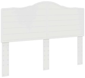 vidaXL Κεφαλάρι με κεφαλάρι Λαμπερό Λευκό 140 cm Επεξεργασμένο ξύλο