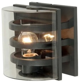 Απλίκα Φωτιστικό Τοίχου 1xE27 Ανθρακί IP54 21cm Frida FRIDA-M Elstead Lighting-FRIDA-M-Ανθρακί FRIDA-M