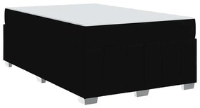 vidaXL Σκελετός Κρεβατιού με στρώμα Μαύρο 120 x 200 cm ύφασμα
