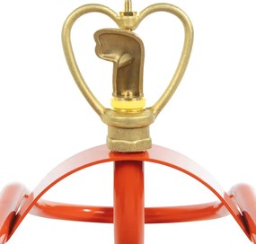 vidaXL Ψεκαστήρας Ποτίσμ. Τροχήλατος με Περιστ. Κεφαλή Κόκκινος Ατσάλι