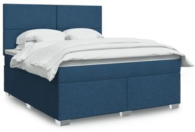 ΚΡΕΒΑΤΙ BOXSPRING ΜΕ ΣΤΡΩΜΑ ΜΠΛΕ 180X200 ΕΚ. ΥΦΑΣΜΑΤΙΝΟ 3292866