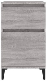 vidaXL Κομοδίνα 2 τεμ. Γκρι Sonoma 40x35x70 εκ.