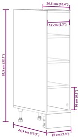 ΚΑΤΩ ΝΤΟΥΛΑΠΙ ΠΑΛΙΟ ΞΥΛΟ 20X44,5X81,5 CM ΚΑΤΑΣΚΕΥΑΣΜΕΝΟ ΞΥΛΟ 854191