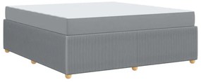 vidaXL Σκελετός Κρεβατιού Άλλο Ανοιχτό γκρι 180 x 200 cm ύφασμα