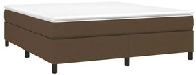 ΚΡΕΒΑΤΙ BOXSPRING ΜΕ ΣΤΡΩΜΑ ΣΚΟΥΡΟ ΚΑΦΕ 160X200 ΕΚ ΥΦΑΣΜΑΤΙΝΟ 3144434