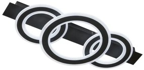 Πλαφονιέρα Φωτιστικό Οροφής LED 26W Circle Μαύρο 2700/6500K 21434 Fischer Honsel-21434-Μαύρο 21434
