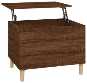 vidaXL Τραπεζάκι Σαλονιού Καφέ Δρυς 60x44,5x45 εκ. Επεξεργασμένο Ξύλο