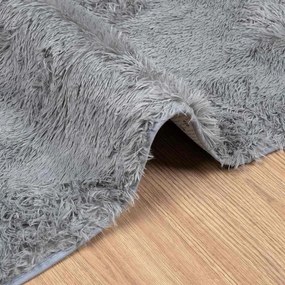 vidaXL Χαλί Shaggy με Ψηλό Πέλος NAVARRA Ανοιχτό Γκρι 130x200 εκ.