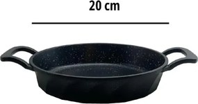 Stewehome Σετ 2 τεμαχίων από χυτοσίδηρο τηγάνι Μαύρο