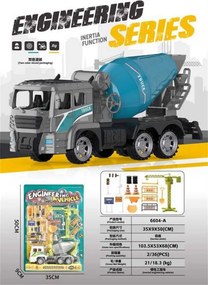 Σετ όχημα Μπετονιέρα με αξεσουάρ - 6604-A - 233175