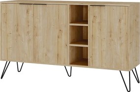 Μπουφές Clara Megapap χρώμα sapphire oak 142x35,6x83εκ.