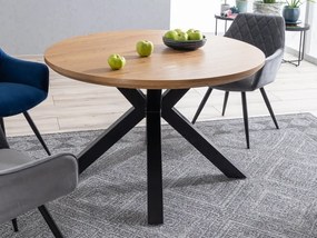 RITMO TABLE OAK / ΜΑΥΡΟ ΠΛΑΙΣΙΟ FI 120 DIOMMI RITMODC120