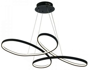 Φωτιστικό Οροφής Led 6150 L100cm 4200Lm Black Inlight Metal,Acrylic