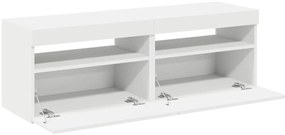 vidaXL Έπιπλα Τηλεόρασης με LED 2 τεμ. Λευκά 60 x 35 x 40 εκ.