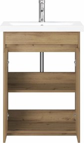 vidaXL Σετ Επίπλων Μπάνιου Artisan Δρυς 81 x 40 x 84,5 εκ