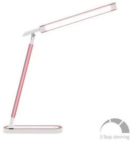 Φωτιστικό Γραφείου Αφής LED 7.5W Πλαστικό Dimmable 420lm ΦOS_ME-17-00116-18-Ροζ 17-00116-18