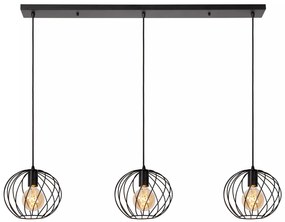 Φωτιστικό Κρεμαστό Lucide 21428-03-30 DANZA Μαύρο Ματ (Black Mat)