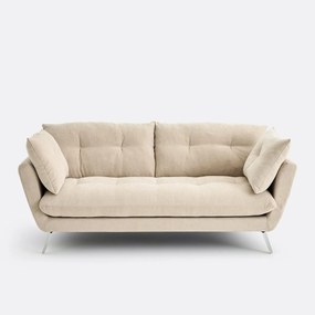 Καναπές 3, 4 ή 5 θέσεων, από μελανζέ πολυεστέρα, TOMI