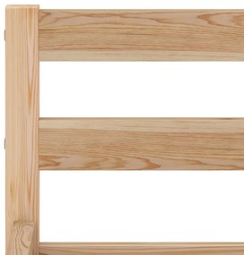 vidaXL Πλαίσιο Κρεβατιού 140 x 200 εκ. από Μασίφ Ξύλο Πεύκου