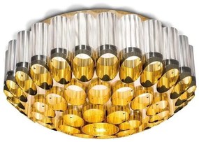 Πλαφονιέρα Φωτιστικό Οροφής 6xΕ27 1xPAR30 LED Χρυσό Χειροποίητο Φ65cm Odeon ODECM00GLD00000NMTEU Slamp-ODECM00GLD00000NMTEU-Χρυσ ODECM00GLD00000NMTEU
