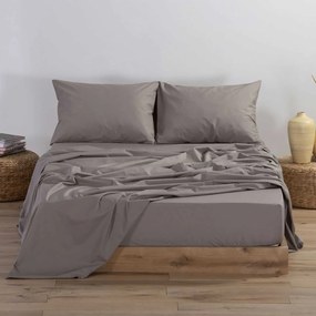 Παπλωματοθήκη Μονή (160x240) Nef-Nef Homeware Basic Καφέ