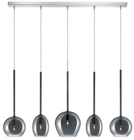 Φωτιστικό Οροφής - Ράγα 01156-12BR G9 LED 100cm Smoke Luma