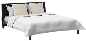 vidaXL Σετ Κουβέρτας με μαξιλάρι 3 pcs Λευκό 240 x 260 εκ. Μικροΐνες