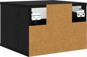 vidaXL Τοίχου κομοδίνο GOTHA Μαύρη Δρυς 36 x 33 x 25 εκ.