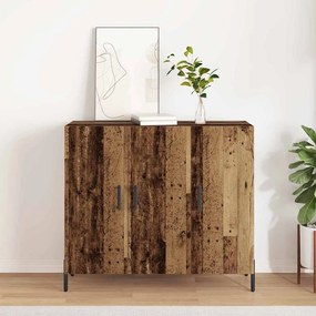 vidaXL Πλαϊνό γραφείο Παλιό ξύλο 90 x 34 x 80 εκ. Επεξεργασμένο ξύλο