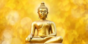 Εικόνα χρυσό άγαλμα του Βούδα - 120x60