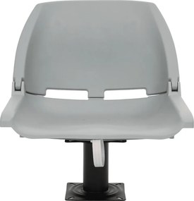 vidaXL Κάθισμα Σκάφους Πτυσσόμ. 2 τεμ. Γκρι 48x51x41 εκ Χωρίς Μαξιλάρι