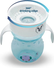 Ποτήρι Εκπαιδευτικό 270ml Cangaroo Magical 360 Blue C0669H