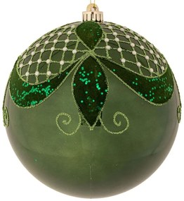 Χριστουγεννιάτικο Στολίδι Περλέ 90963 25cm Dark Green