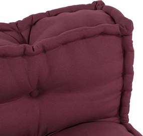 vidaXL Μαξιλάρι για καναπέ παλέτας 2 pcs Ύφασμα Καφετί