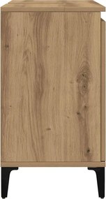 vidaXL Ντουλάπι Νιπτήρα τεχνίτης Δρυς 58x33x60 εκ. Επεξεργασμένο Ξύλο