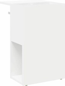 vidaXL End Table Λευκό 35 x 40 x 55 εκ. Επεξεργασμένο ξύλο