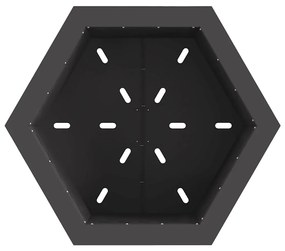 vidaXL Φωτιά Μαύρο 58 x 58 x 51 cm Κρύα έλαση από χάλυβα