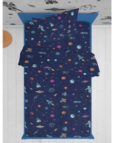Σεντόνια Παιδικά Space 189 (Σετ 2τμχ) Blue DimCol Single 160x240cm 100% Cotton