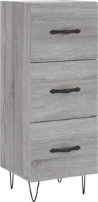 vidaXL Ντουλάπι Γκρι Sonoma 34,5x34x90 εκ. από Επεξεργασμένο Ξύλο