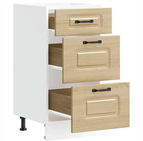 vidaXL ντουλάπι βάσης κουζίνας Kalmar Sonoma δρυς Επεξεργασμένο Ξύλο
