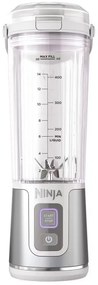 Φορητό μπλέντερ Ninja Blast BC151EUWH, 7,4W, 530 ml, ατσάλινη λεπίδα με 6 λεπίδες, θρυμματισμός πάγου, έως 10 κύκλοι, χωρίς BPA, USB-C, λευκό