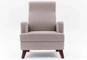 Πολυθρόνα Μπεζ ALY 87x76x91